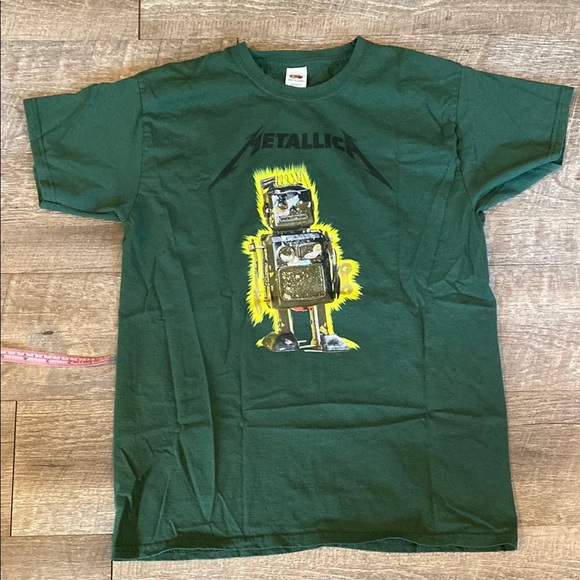 Green and Yellow Robot Graphic Short Sleeve Tee - Picture 2 of 8